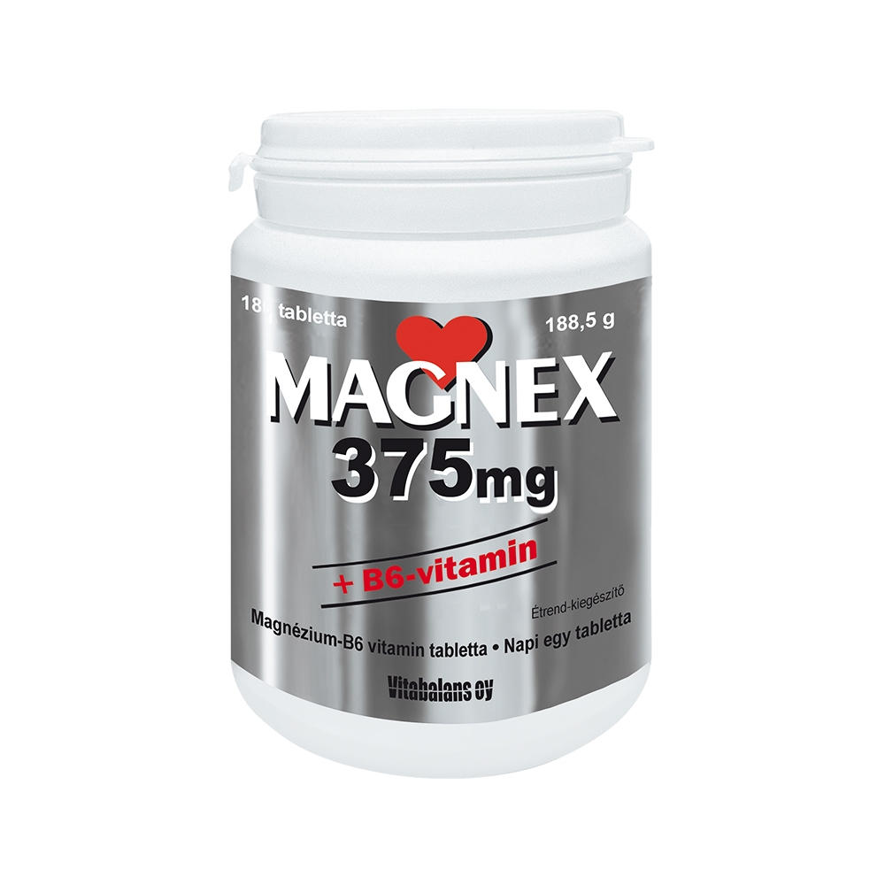 Magnex 375mg+B6 vitamin tabletta 180+70x